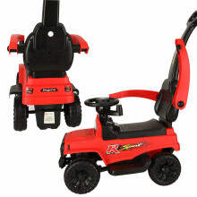 Ikonka Art.KX4412 Off-road car push ride with sound and lights red