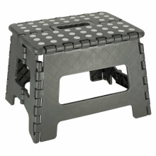 Ikonka Art.KX4404_1 Non-slip folding stool 22cm dark grey