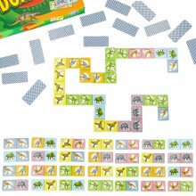 Ikonka Art.KX4165 ALEXANDER dinosaur dominoes educational game 4+