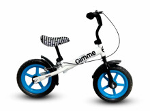 Ikonka Art.KX3983 GIMMIK Bėgimo dviratis su stabdžiais Nemo 11" mėlynas 3+