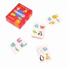 Ikonka Art.KX3905 MUDUKO Educational card game Touch it! Touch and Guess. Animals 5+