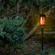 Ikonka Art.KX4966 Solar garden torch lamps 12LED 4pcs.