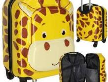Ikonka Giraffe Art.KX3963_2 Children's travel case on wheels giraffe