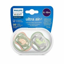 Philips Avent Ultra Air  Art.SCF085/60  Пустышка силиконовая 6-18м, BPA-Free (2 шт.)
