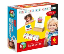 Ikonka Art.KX3649 Montessori õppemänguasja Cube by cube writing 4 kuubikut 5+ MULITGRA