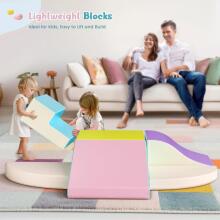 Lischwert Children's Foam Building Blocks Art.159972 Macarons   Игровой многофункциональный/модульный центр