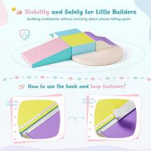 Lischwert Children's Foam Building Blocks Art.159972 Macarons   Игровой многофункциональный/модульный центр