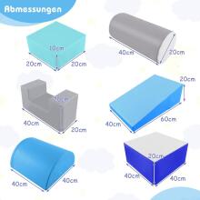 Costway Foam Buildings Blocks  Art.159975 Blue  Spēles daudzfunkcionāls /modulārais centrs