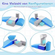 Costway Foam Buildings Blocks  Art.159975 Blue  Spēles daudzfunkcionāls /modulārais centrs