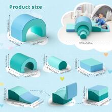 Minenice Foam Building Blocks Art.159980 Turquoise