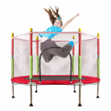 Ikonka Art.KX3936 Children's garden trampoline 140cm red