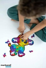 Kids Do Wooden puzzle  Art.AP3116 Koka puzle Kucēns 49 gab