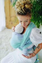 Little Frog  Wrap Sling Bamboo Art.160780 Larimar Многофункциональный слинг - платок  (для детей до 36 месяцев)  размер 3 (3.2м)