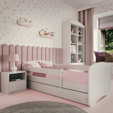 Bed babydreams white without pattern without drawer without mattress 180/80