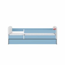 Bed babydreams blue fire brigade with drawer with non-flammable mattress 140/70