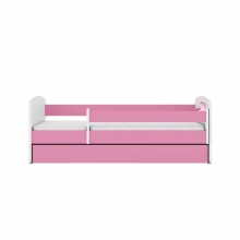 Bed babydreams pink unicorn with drawer with non-flammable mattress 140/70