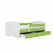 Bed babydreams green without pattern without drawer without mattress 160/80