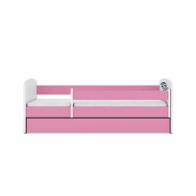 Bed babydreams pink raccoon with drawer with non-flammable mattress 140/70