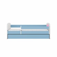 Babydreams blue princess bed on a horse without a drawer, coconut mattress 160/80
