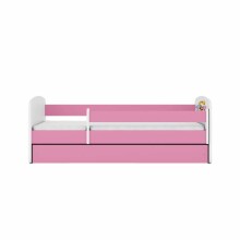Bed babydreams pink zoo with drawer with non-flammable mattress 180/80