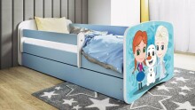 Bed babydreams blue frozen land with drawer without mattress 140/70