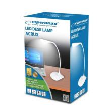 ELD103W FLEKSIBLA 3W LED GALDA LAPMA 3-GAISMAS LĪMEŅI AC USB 5V / 4X AAA BATEREJU STRĀVAS AVOTS
