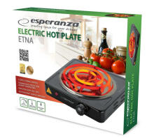 Esperanza EKH012K Melna elektriskā plīts