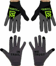Вело перчатки Rock Machine Race, черный/зелёный, размер S