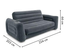 Piepūšamā dīvāngulta transformējams matracis 2in1 INTEX 66552