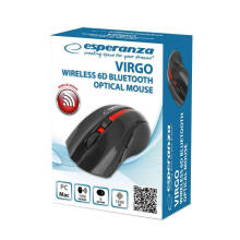 Bezvadu Bluetooth pele Esperanza EM129R 6D, melna