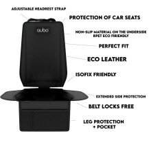 Qubo Isofix Exclusive Eco Leather Seat Protector Art.164162 Extra wide car seat protector from eco leather straipsnis. Kėdės apsauga