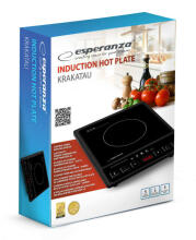 Indukcijas mini plīts  Esperanza EKH011 Melna, AR 1 SILDELEMENTU 2000W