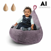 Qubo™ Tiny Drop Art deco Feel Art.165575 Kids ergonomical chair pouf, soft & cute