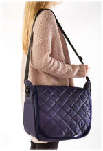 Quilted mama bag for strollers BLACK