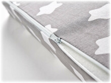 38×30 Wedge Pillowcases – stars grey