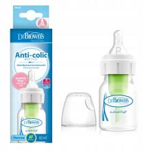 Dr. Brown’s Natural Flow® Options+™ PP Narrow Art.SB2100 bērnu pudelīte priekšlaicīgi dzimušiem un jaundzimušajiem mazuļiem ar Preemie knupīti,60 ml