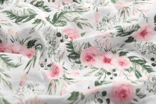 Muslin swaddle blanket – roses