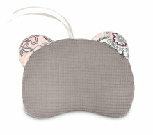 Pushchair pillow Bear – Waffle India graphite