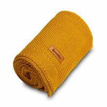 Knitted Blanket – mustard