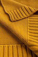 Bamboo and cotton blanket – mustard