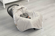 Velvet carry-cot swaddle blanket –  WHITE FOREST ADVENTURE