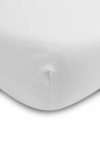 BED SHEET JERSEY DELUXE WHITE 160x80