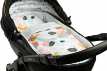 PUSHCHAIR SET ABSTRACT DOTS GRAY