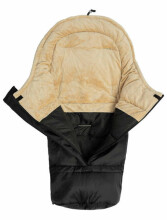 Combi 3in1 minky Romper bag – black/beige