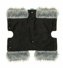 Muff with faux fur BLACK