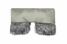 Muff with faux fur GREY