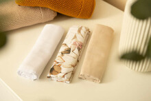 Muslin diaper 3-pack – beige