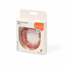 825/02 Silicone teether RING PINK