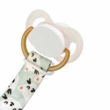 A0582 Soother band with clip, Cats 