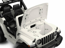 OFF-ROAD BATTERY VEHICLE JEEP RUBICON WHITE